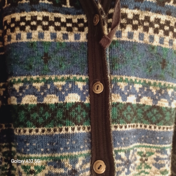 Button up hooded sweater jacket - Picture 5 of 6